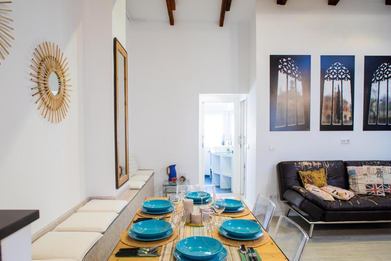 Florit Flats - Cabanyal 3 Bedroom Wifi Ac Terrace Beach Penthouse Valencia Bagian luar foto